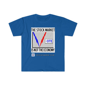 The Stock Market Is Not The Economy White Box Men's Tee