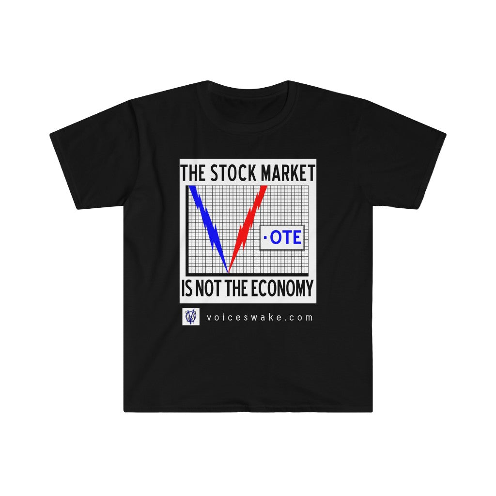 The Stock Market Is Not The Economy White Box Men's Tee