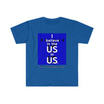 Load image into Gallery viewer, I Believe In Us Blue Box Men&#39;s Tee
